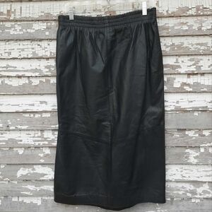 🌟 JFS Signature Leather Skirt with Pockets Size Small vintage